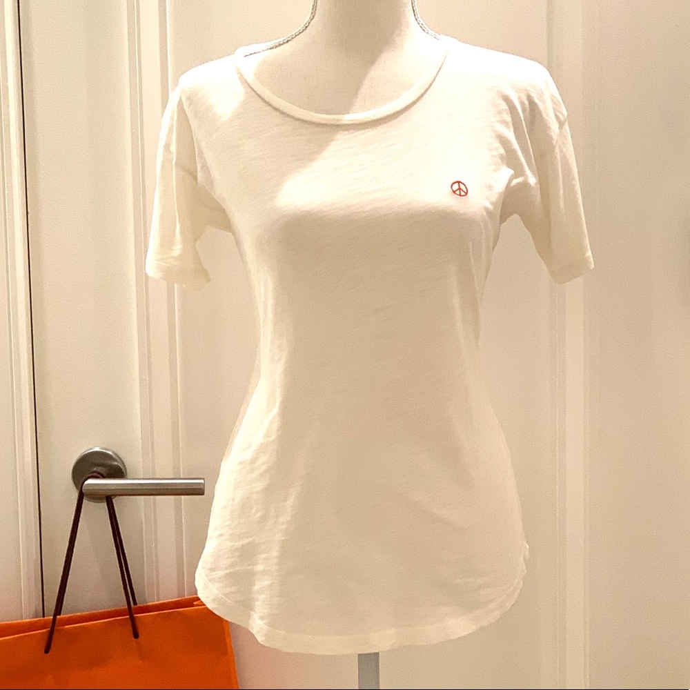 Madewell White Peace ☮️ T- Shirt